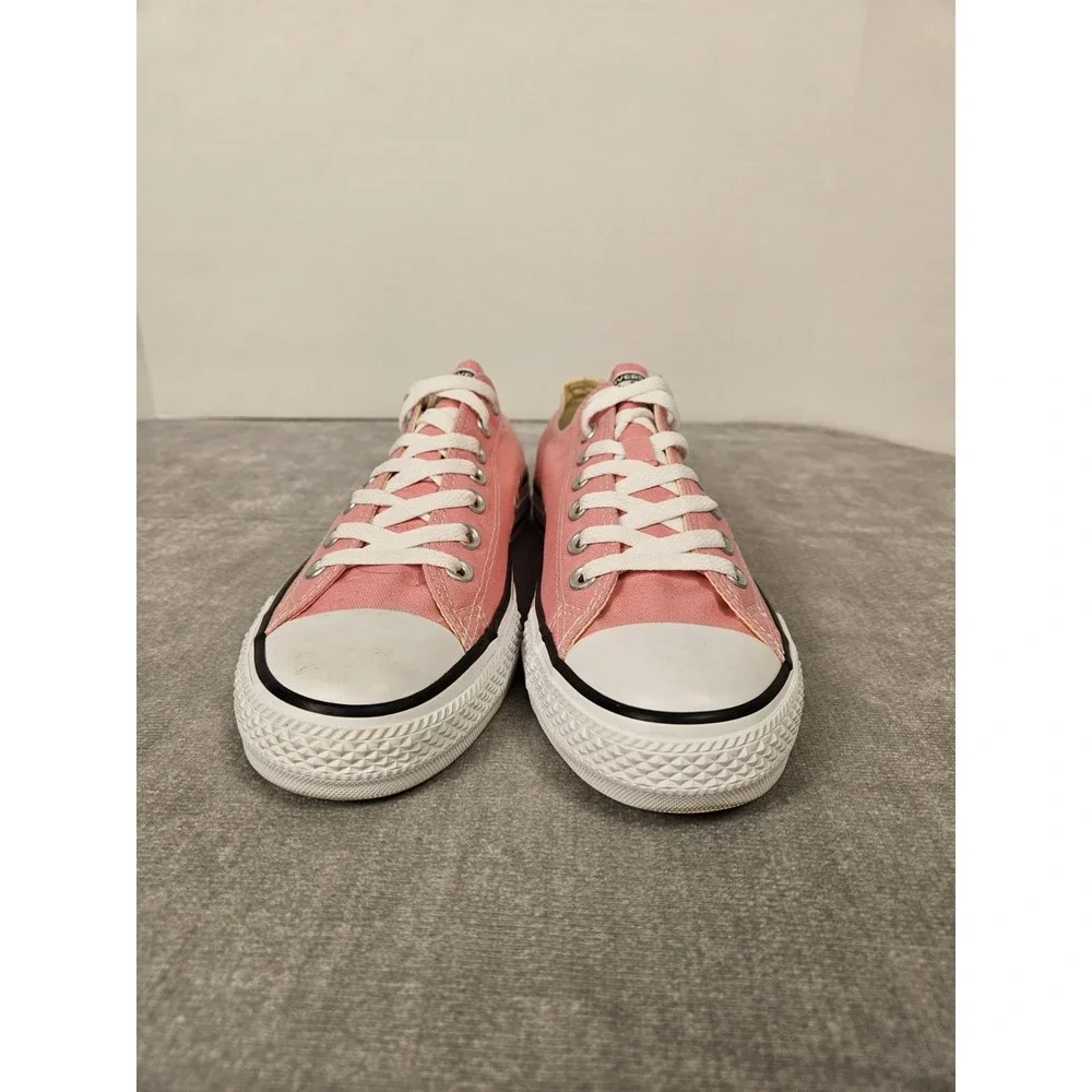 Converse Chuck Taylor All Star Low Mens 8.5 Womens 10.5 Pink Canvas Sneakers OX